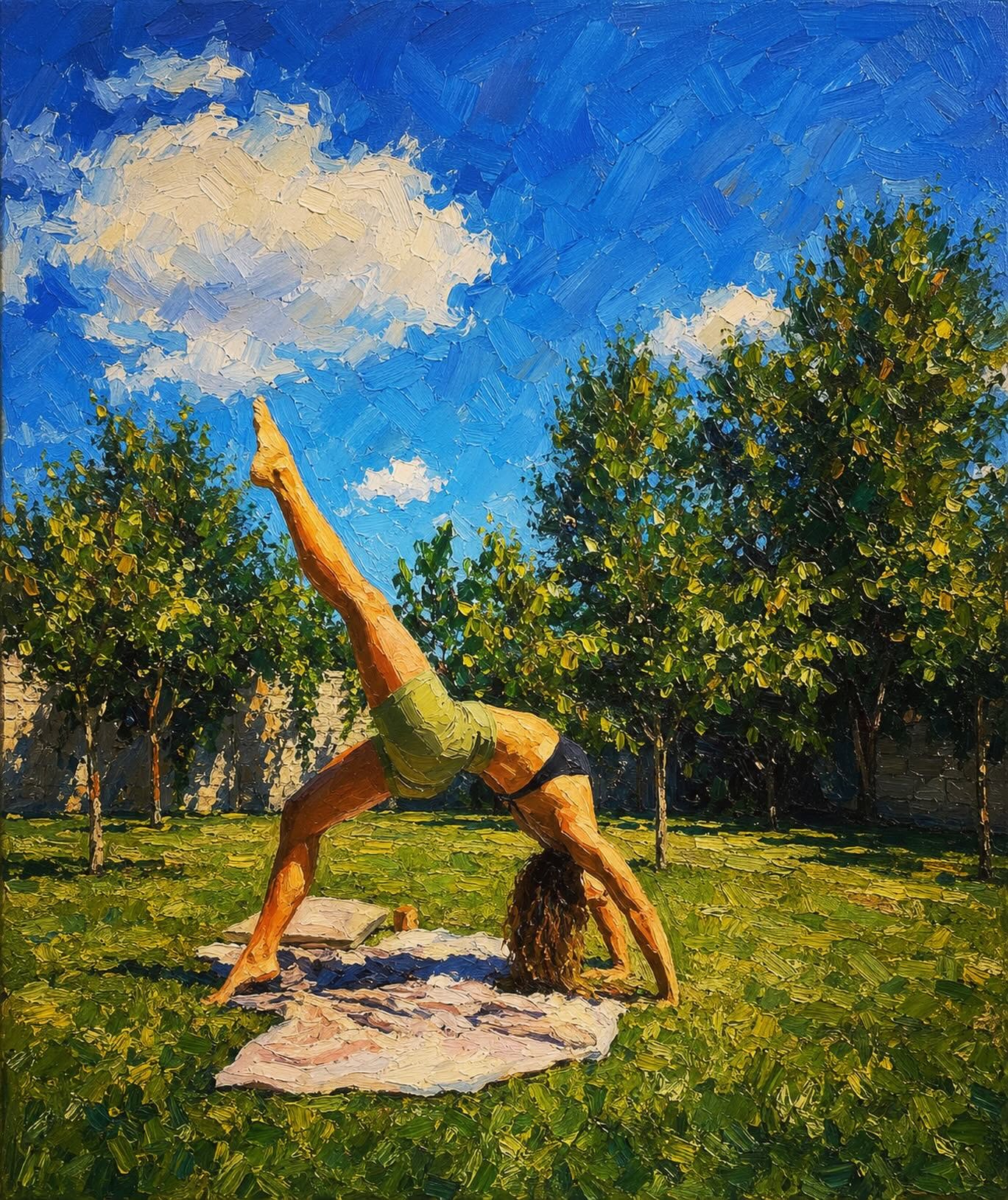 Yoga art in nature